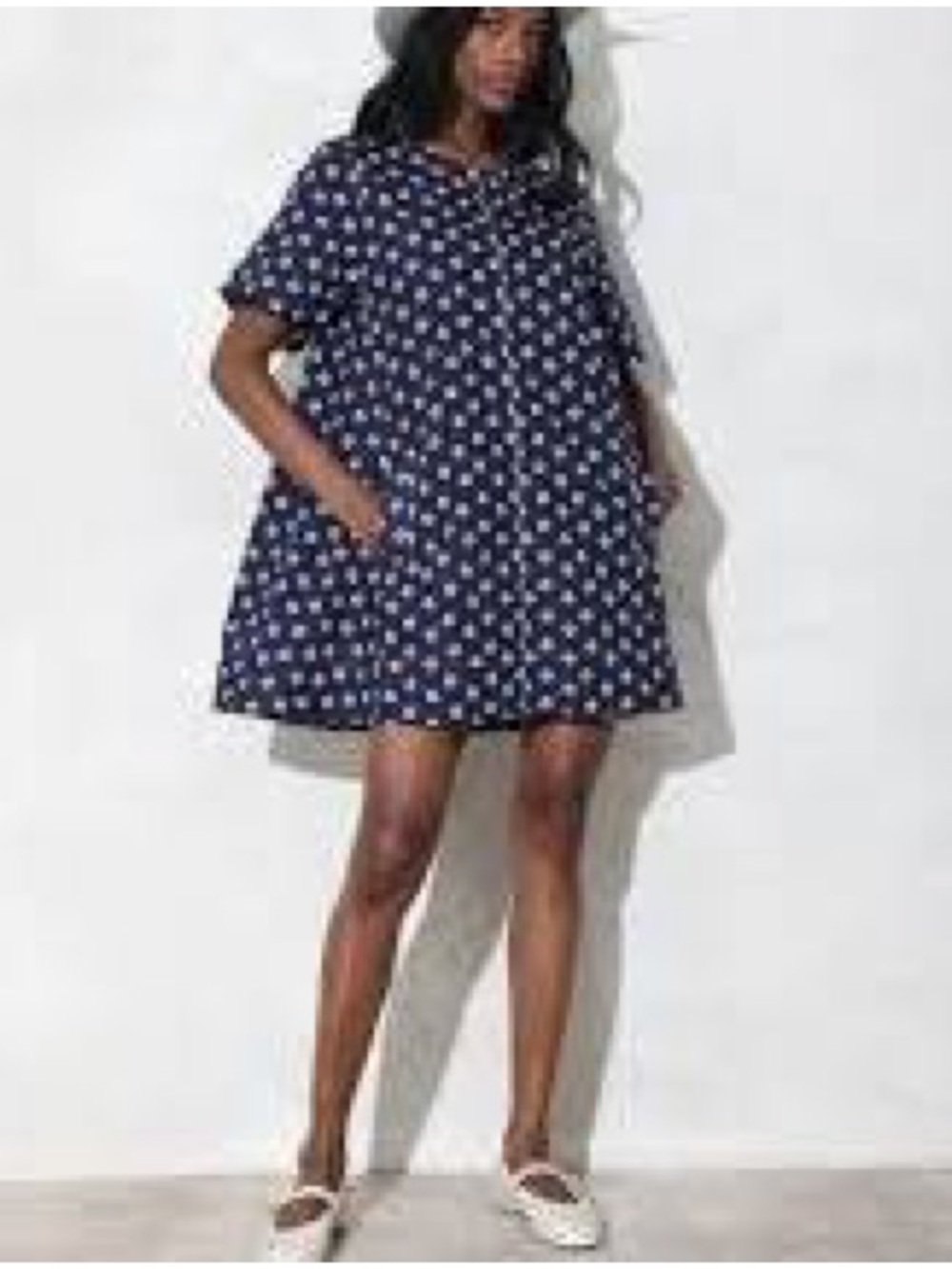 Anthropologie Dress Emmy short sleeve swing dress XXS 100% cotton